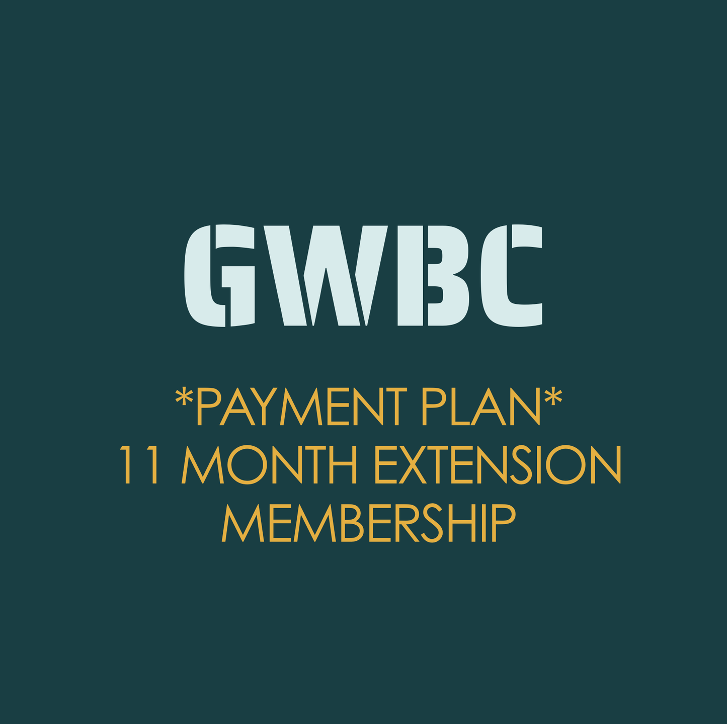11 Month Extension Membership (Six-Payment Plan)